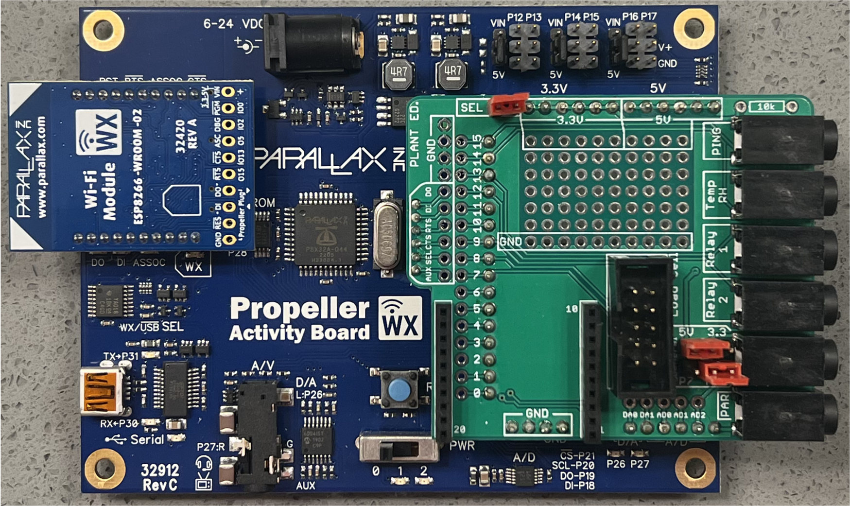 Custom Board on Parallax Board